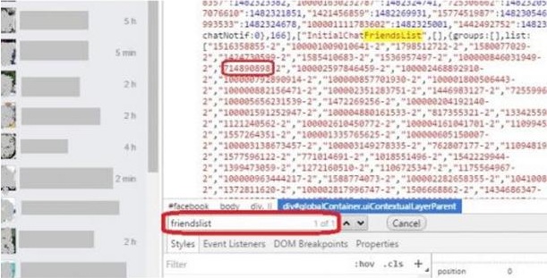 facebook buscar friendlist