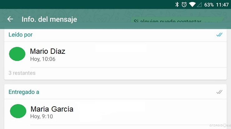 quien ha leido mi mensaje en whatsapp